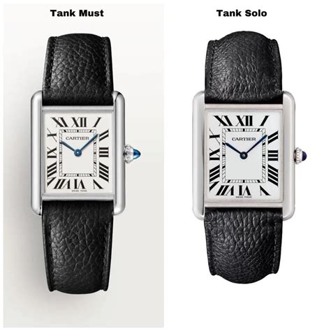 cartier tank must vs solo.